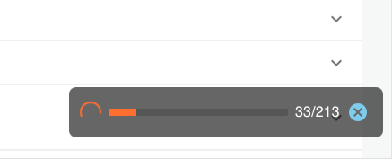 Test Group progress bar